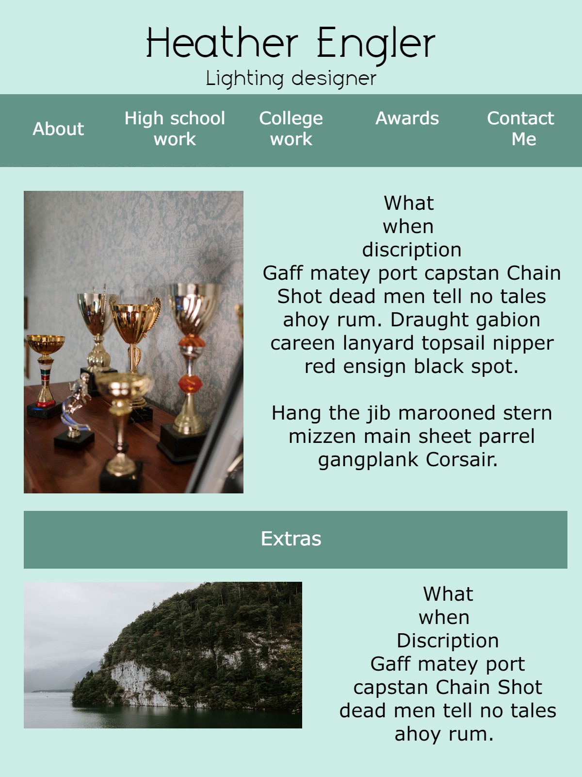 my awards